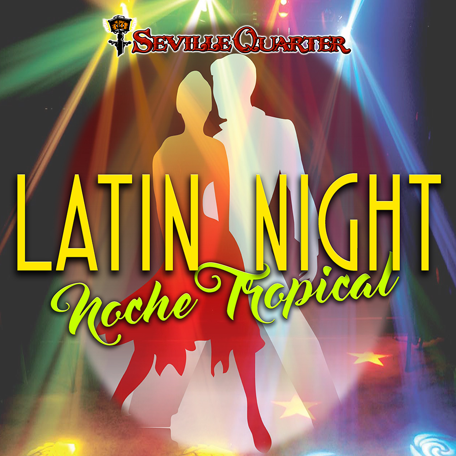 Latin Night Graphic, People Dancing