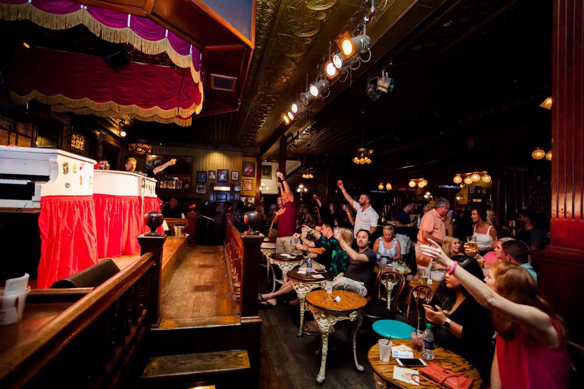 Duelling Pianos show in Rosie O'Grady's