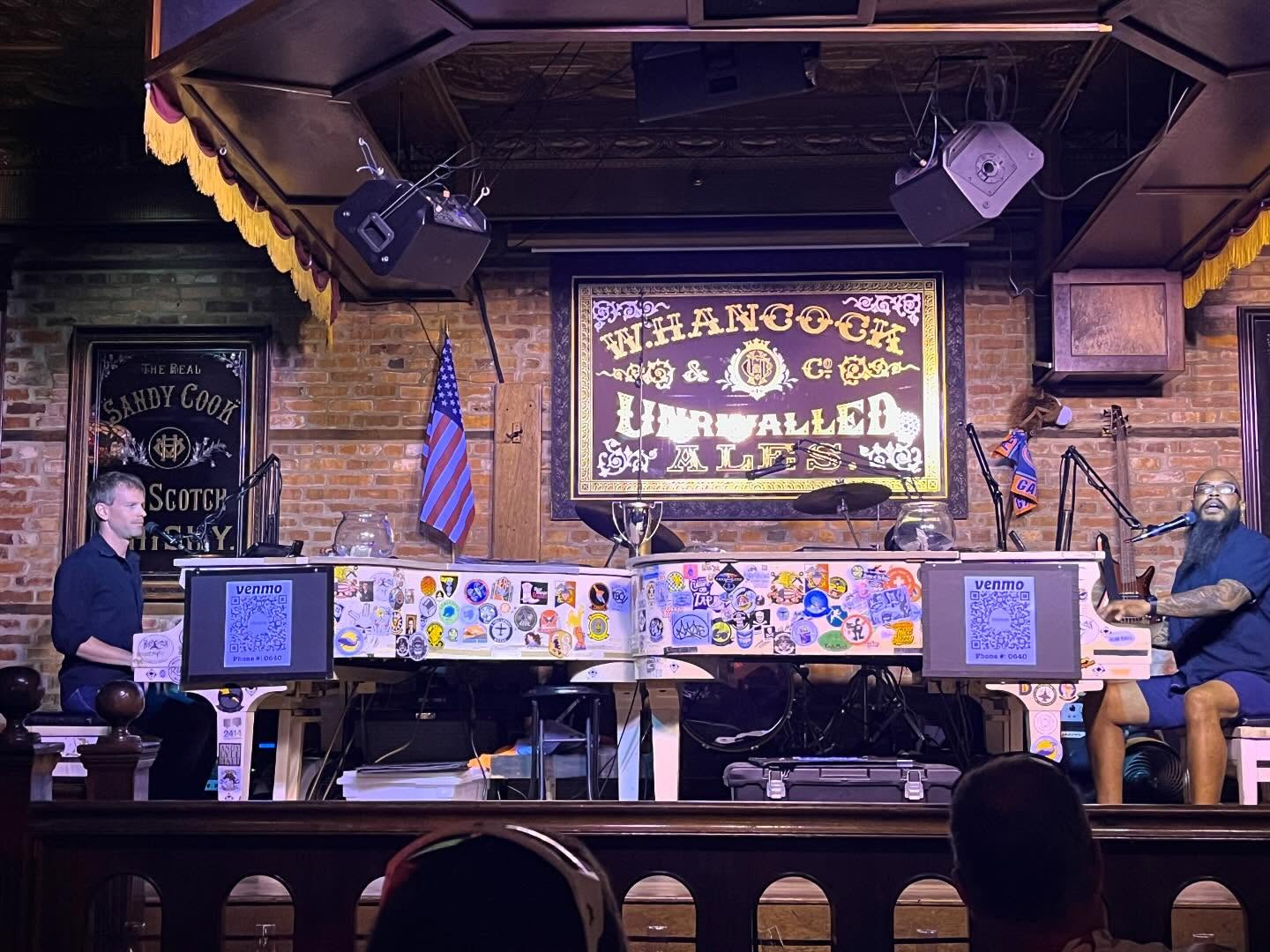 Dueling Pianos playing in Rosie O'Grady's